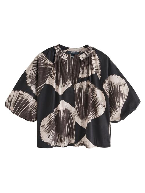 Next Bluse  mørkebrun / greige / sort