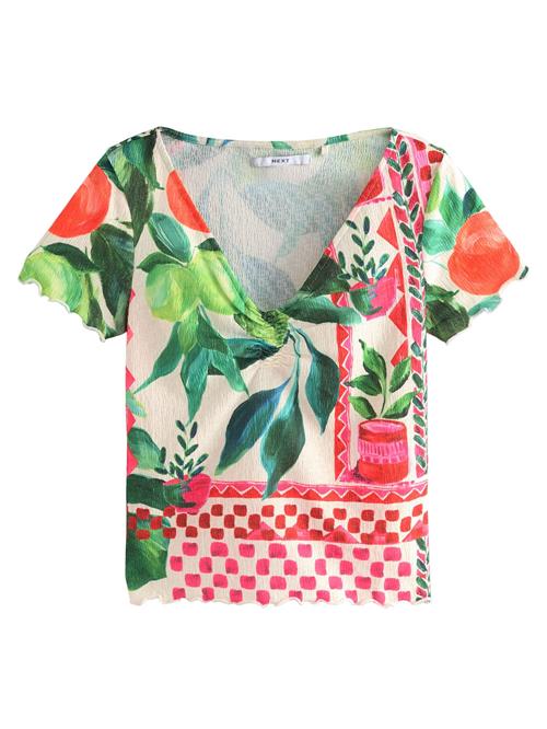 Next Shirts  beige / grøn / orange / pink