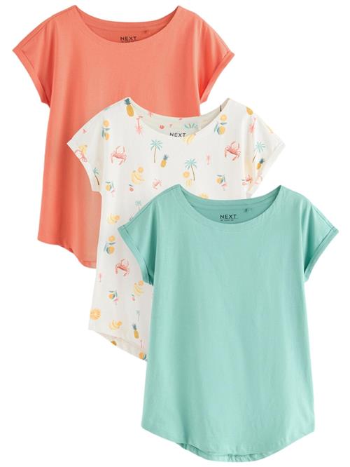 Next Shirts  gul / mint / koral / hvid