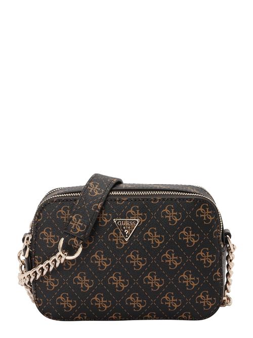 GUESS Skuldertaske 'Noelle II'  brun / sort