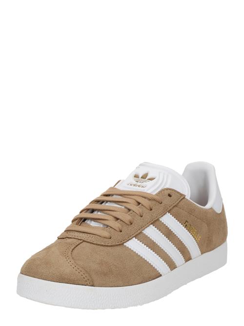 ADIDAS ORIGINALS Sneaker low 'GAZELLE'  lysebrun / guld / hvid