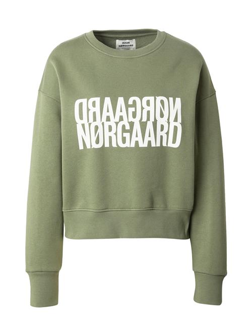 MADS NORGAARD COPENHAGEN Sweatshirt 'Tilvina'  khaki / hvid