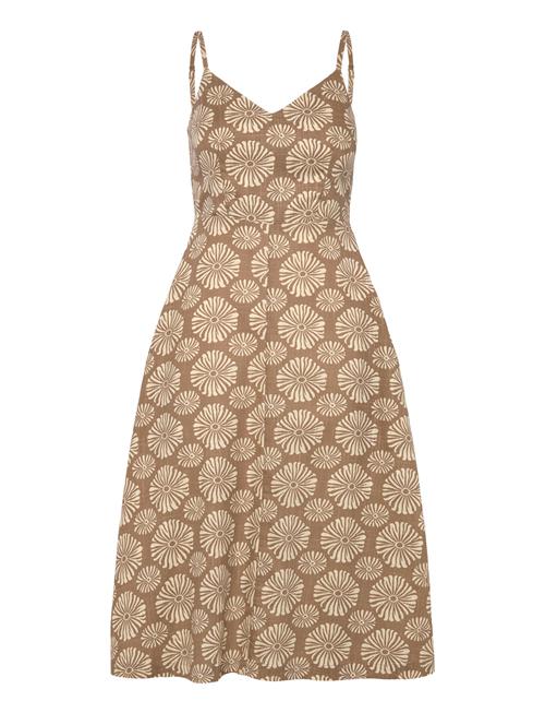 Island Glow Midi Dress Roxy Beige