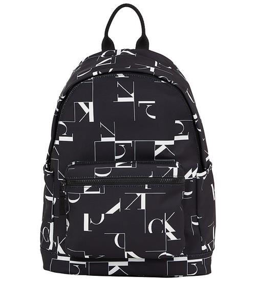 Calvin Klein Skoletaske - City Grid - Sort m. Hvid