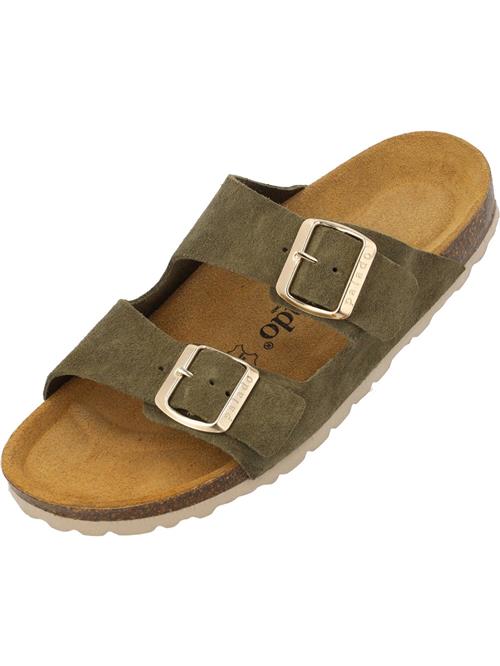 Palado Pantoletter 'Korfu'  guld / oliven
