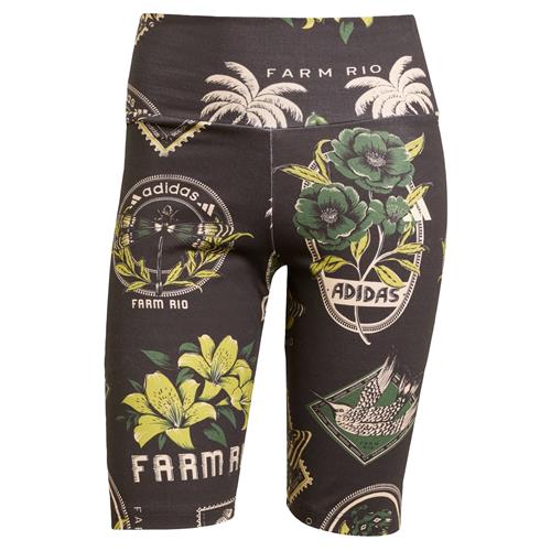 ADIDAS SPORTSWEAR Sportsbukser 'Adidas x Farm'  creme / lemon / smaragd / sort
