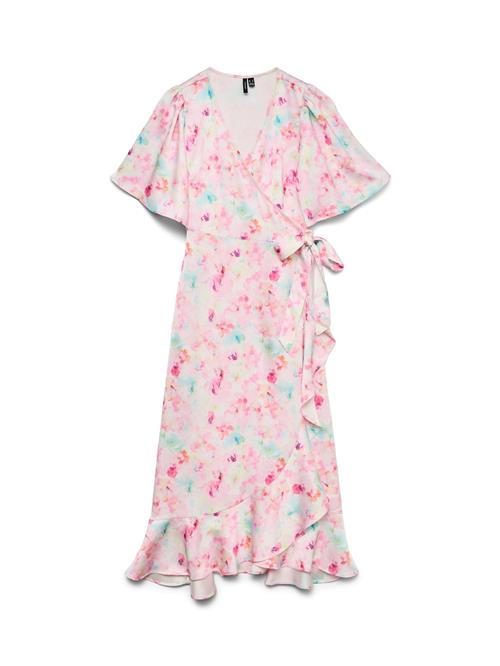 VERO MODA Kjole  aqua / aubergine / pink / hvid