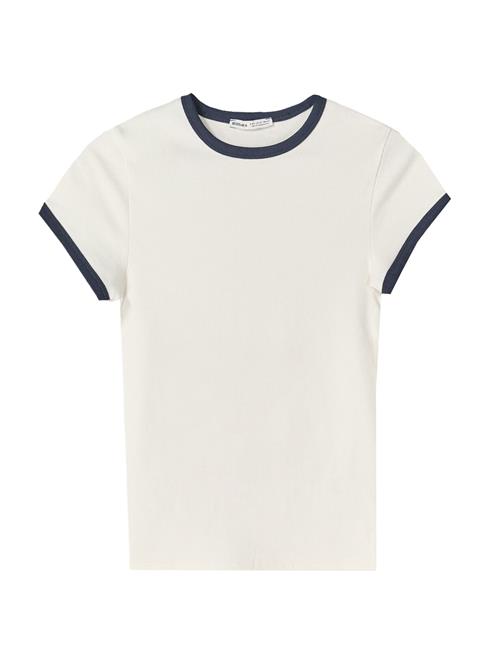 Bershka Shirts  natblå / hvid