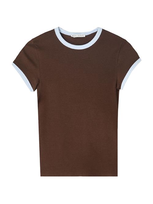 Bershka Shirts  choko / hvid