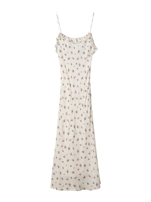 Bershka Kjole  mørkegrøn / pink / mørk pink / hvid