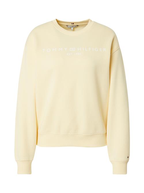 TOMMY HILFIGER Sweatshirt  lysegul / hvid