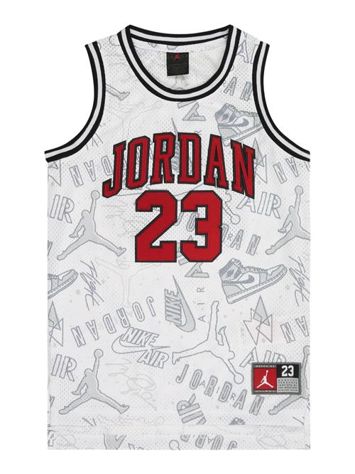 Jordan Overdel  rød / sort / hvid