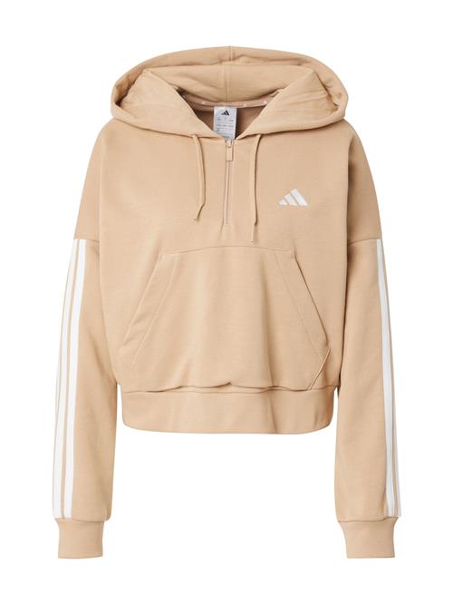 ADIDAS SPORTSWEAR Sportsweatshirt 'Essentials'  mørkebeige / hvid