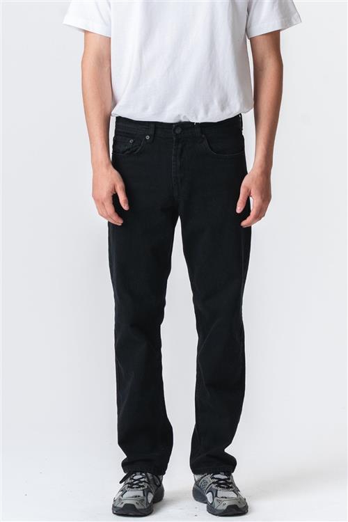 Relaxed Fit Jeans - Solid Black - 34/34 - TeeShoppen