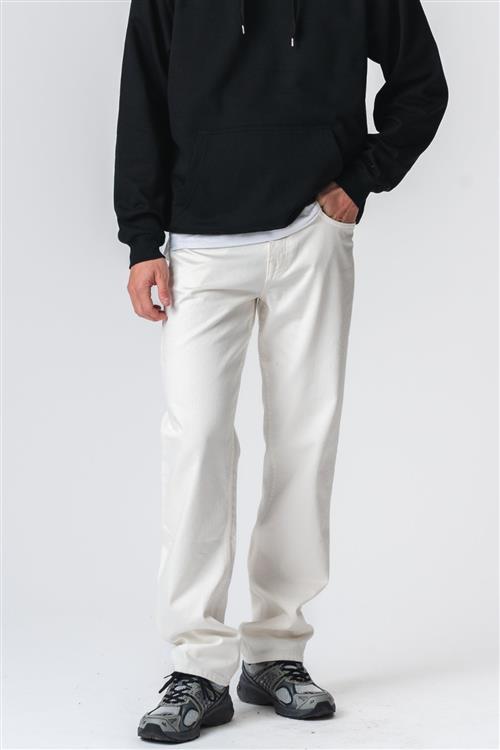 Relaxed Fit Jeans - White Denim - 30/34 - TeeShoppen