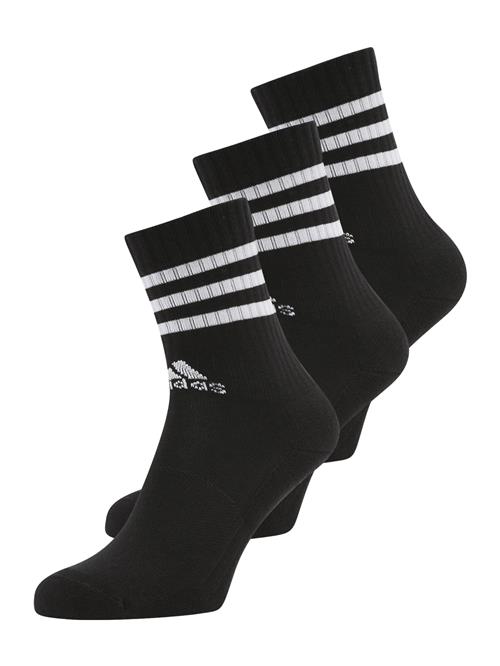 ADIDAS PERFORMANCE Sportssokker '3-Stripes Cushioned Crew 3 Pairs'  sort / hvid