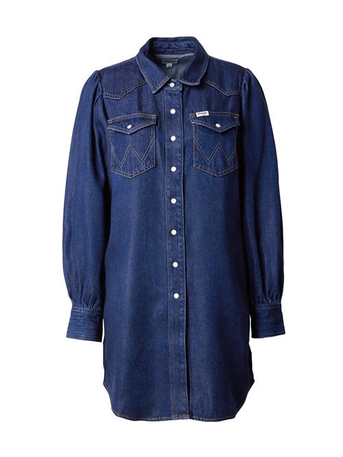 WRANGLER Blusekjole 'BALLOONSLEEVE SHIRT DRESS'  blue denim