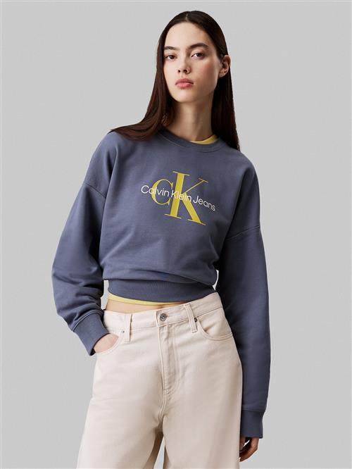 Calvin Klein Jeans Sweatshirt  mørkeblå / gul / hvid