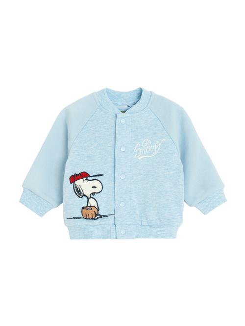 Cool Club Sweatjakke  pastelblå / brokade / sort / hvid