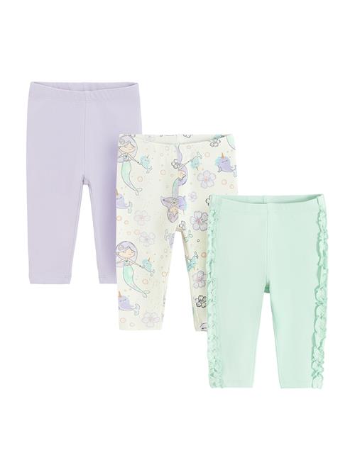 Cool Club Leggings  lyseblå / mint / lyselilla / hvid