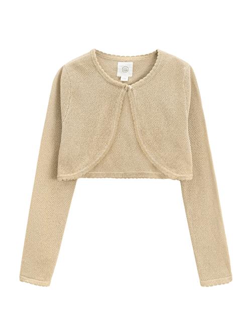 Cool Club Cardigan  beige / guld