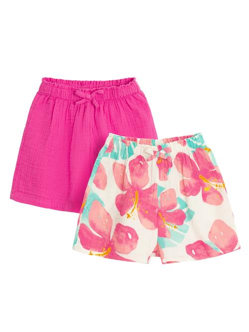 Cool Club Bukser  turkis / gul / lys pink / uldhvid
