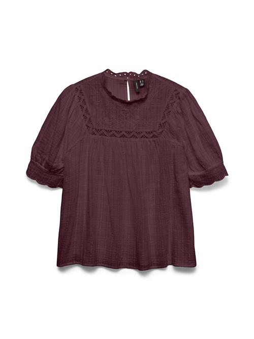 VERO MODA Bluse 'VMCALLIE'  kirsebærsrød
