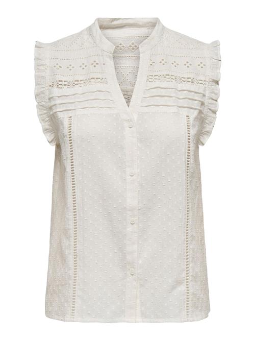 ONLY Bluse 'ONLEVELYN'  naturhvid