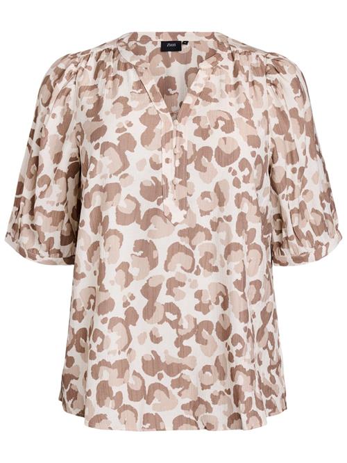 Zizzi Bluse 'Ecavia'  pink / gammelrosa / lys pink / hvid