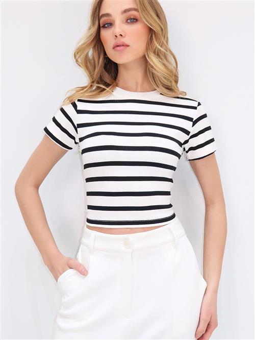 Trend Alaçati Stili Shirts  sort / hvid
