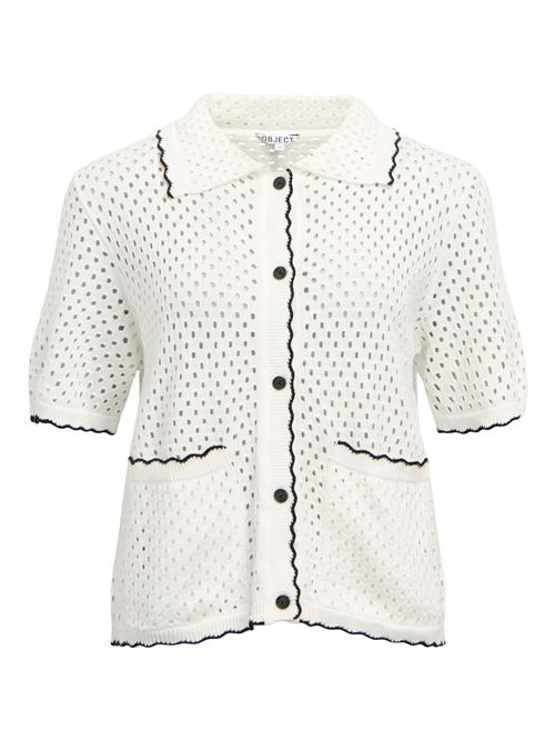 OBJECT Cardigan 'OBJLYNEL'  sort / hvid