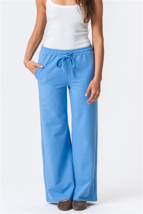 Sweatpants Wide - Lyseblå - L - TeeShoppen