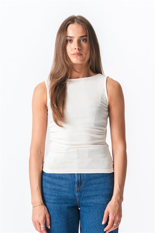 Ellie Top - Hvid - S - TeeShoppen