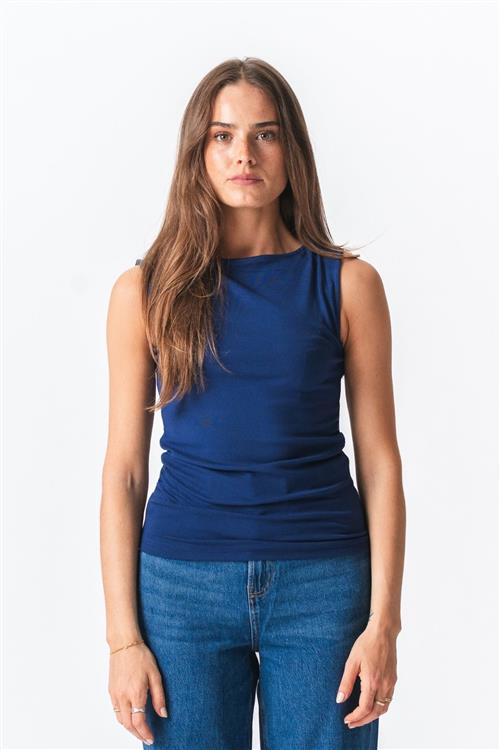 Ellie Top - Navy - L - TeeShoppen