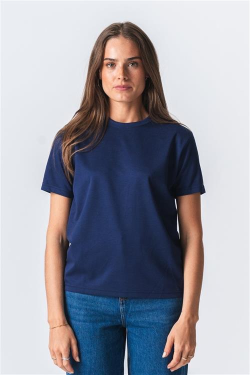 Leah Loose T-shirt - Mørk Navy - M - TeeShoppen