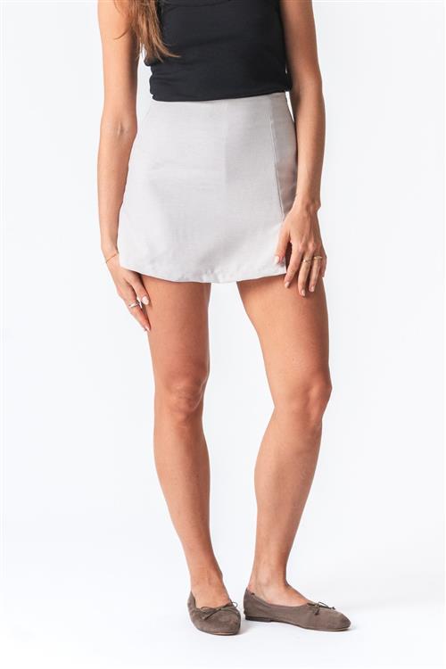 Amina Skirt - Grå - XL - TeeShoppen