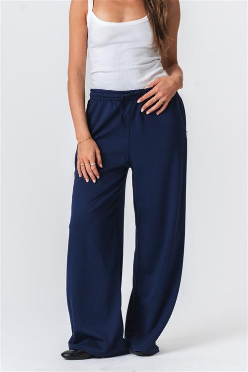 Leah Loose Pants - Mørk Navy - M - TeeShoppen