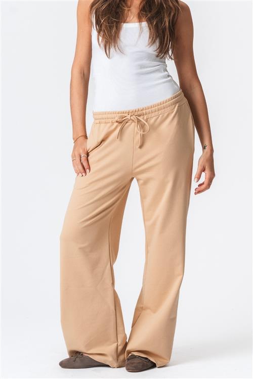 Sweatpants Wide - Sand - XL - TeeShoppen