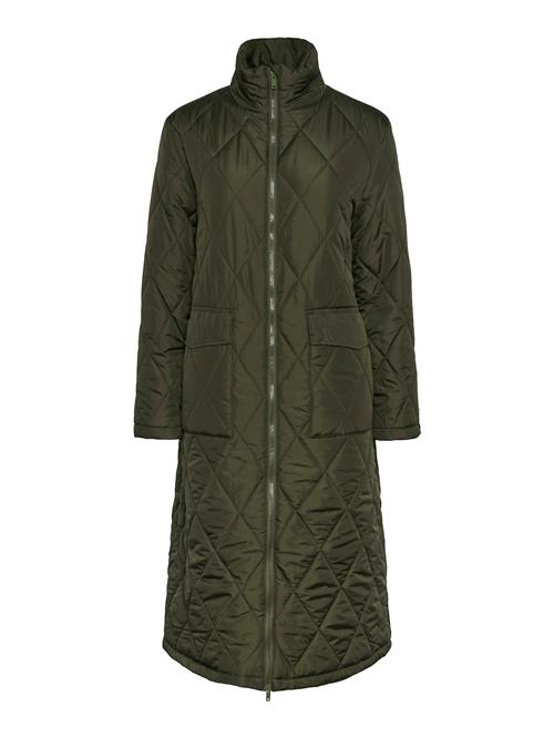 PIECES Overgangsfrakke 'MAILEY'  khaki