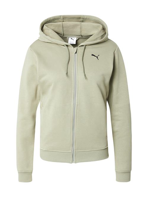 PUMA Sportssweatjakke 'TAD ESSENTIAL'  khaki / sort