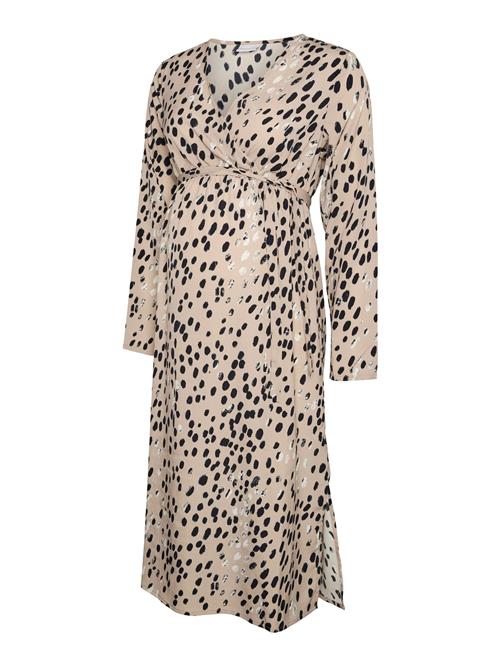 MAMALICIOUS Kjole 'MLPali'  beige / sort / hvid