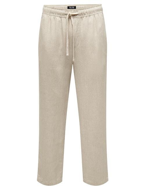 Se Onssinus Loose Visc Lin 0075 Pnt Cs ONLY & SONS Cream ved Booztlet