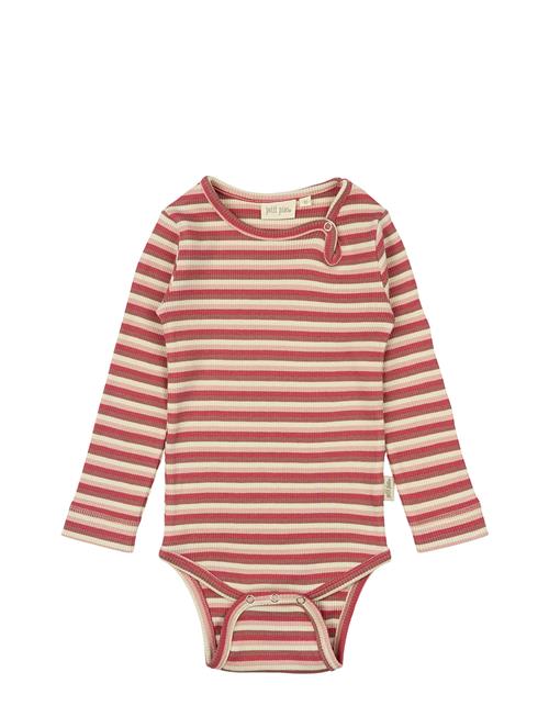 Body L/S Modal Multi Striped Petit Piao Brown