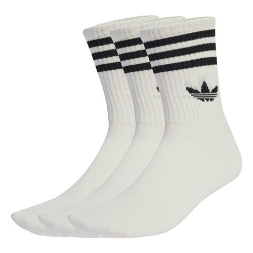 ADIDAS ORIGINALS Sokker '3-Stripes Crew 3 Pairs'  sort / hvid