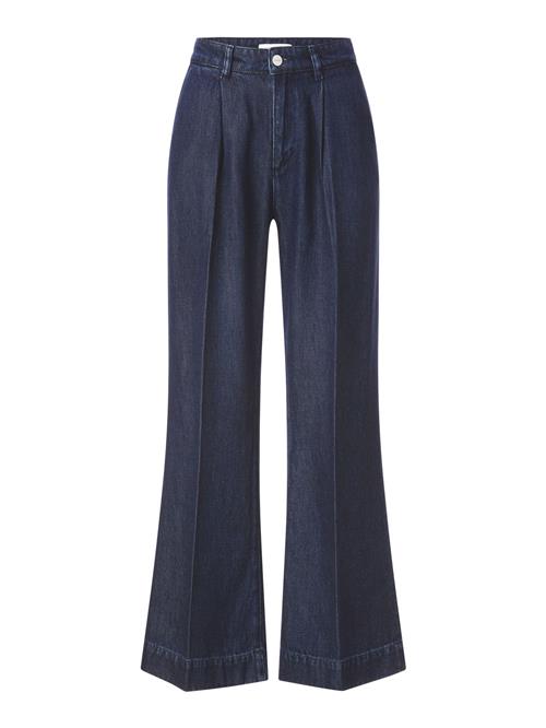 Rich & Royal Jeans med lægfolder  mørkeblå