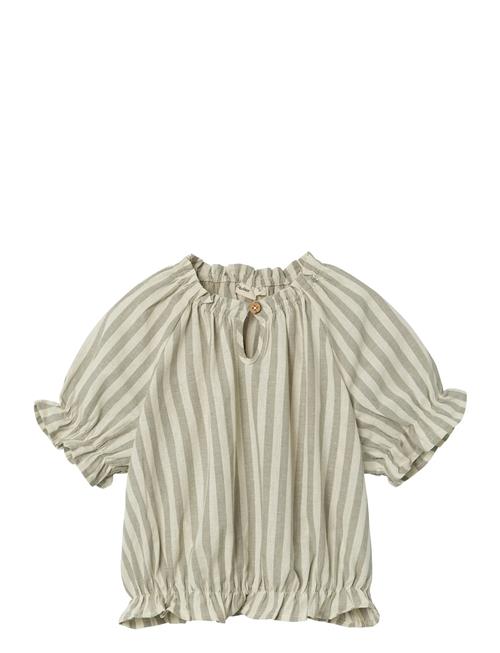 Nmfdino Ss Loose Shirt Lil Lil'Atelier Green