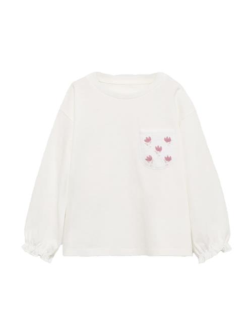 Se MANGO KIDS Bluser & t-shirts 'POPY'  gammelrosa / hvid ved About You