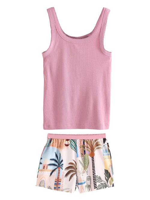 Next Shorty  creme / brun / pink