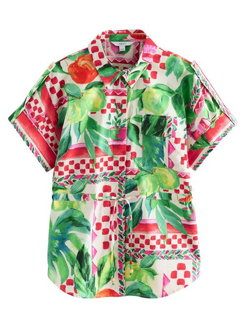Next Bluse  grøn / pink / rød / hvid