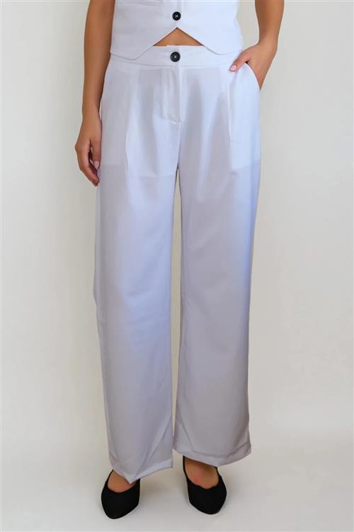 Natalie Pants - Hvid - M - TeeShoppen